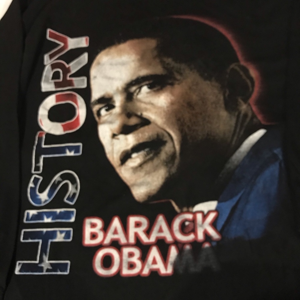 Black long shirt 2XL Barack Obama